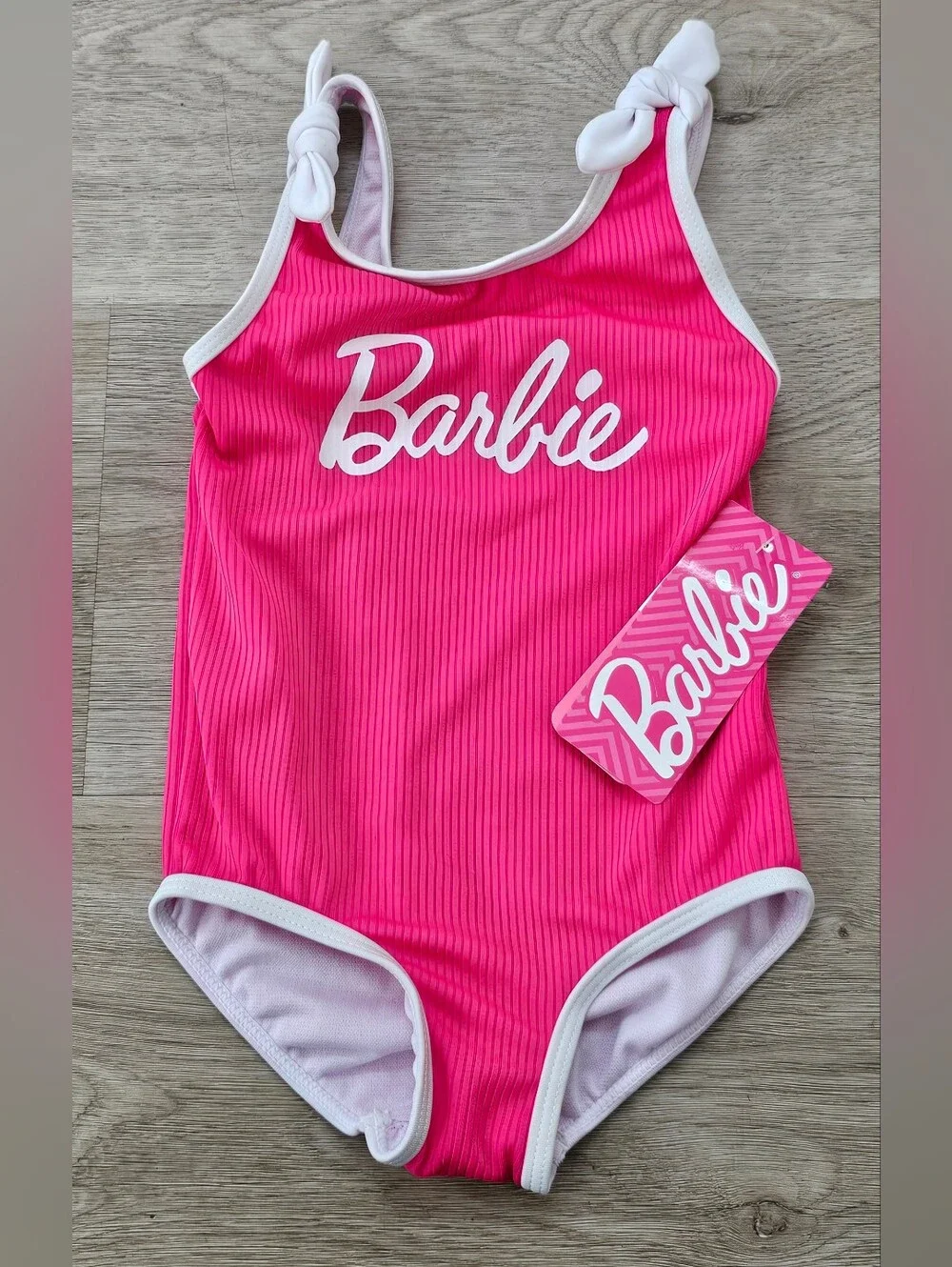 Barbie Toddler Girls One Piece Swimsuit Pink 18M